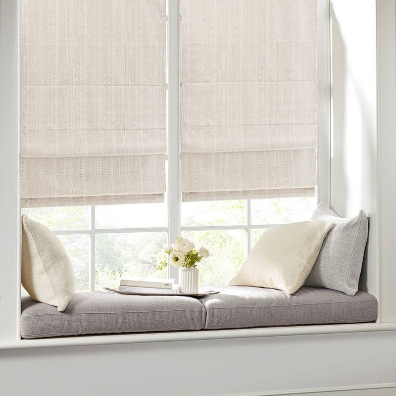 Cozy Basketweave Cordless Roman Shade