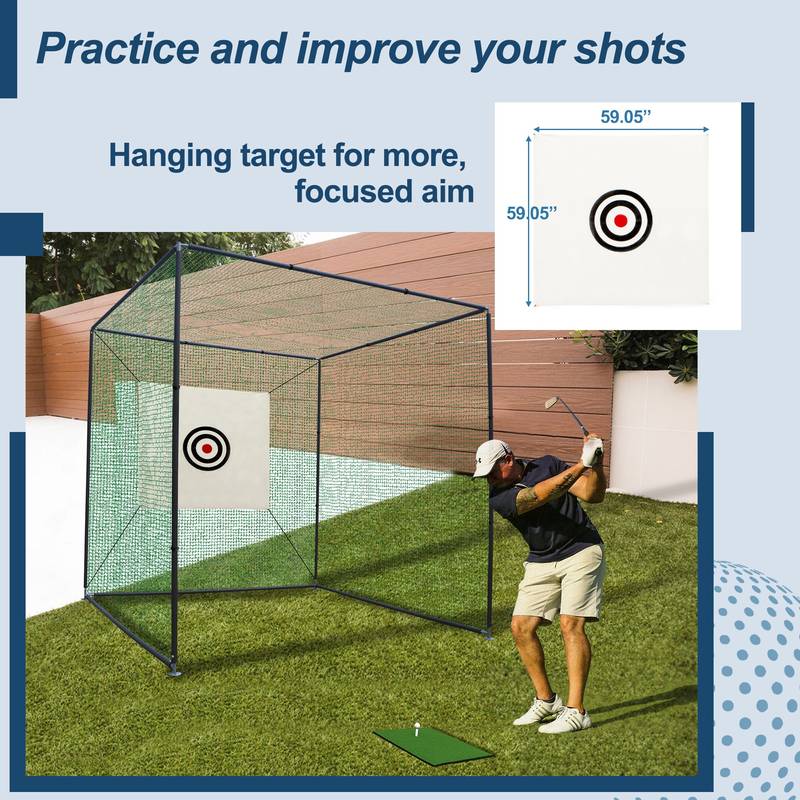 Ultimate Golf Practice Net – Indoor/Outdoor Setup!