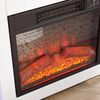 Modern Electric Fireplace TV Stand with LED Lights and USB Charging