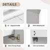Chic Wall-Mounted Bathroom Vanity with Resin Sink & Quiet-Close Door