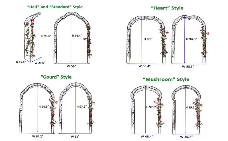 Flourish Garden Arch – Customizable Trellis for Climbing Plants