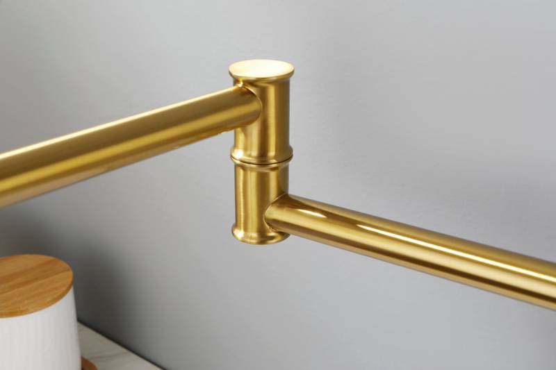 Wall-Mounted Brass Pot Filler Faucet