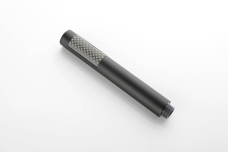Sleek Matte Black Freestanding Bathtub Faucet with Handheld Shower