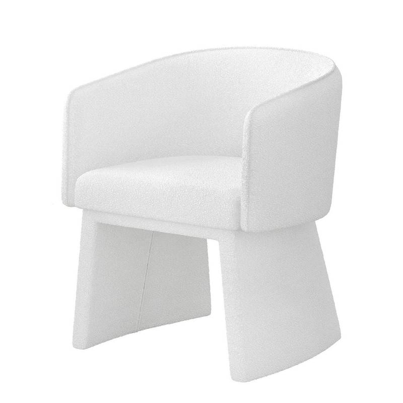 Chic White Lounge Chair