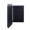 Sleek Black Wall Mirror Cabinet with Adjustable Shelves