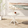Chic Round Marble Dining Table with Cross Legs