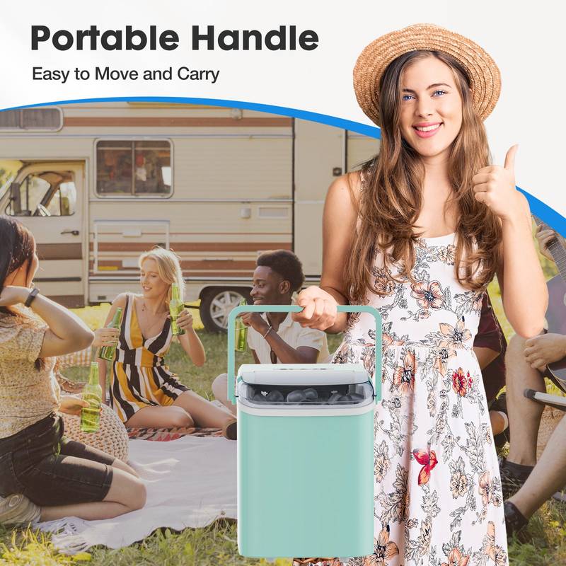 Chill Buddy: Green Portable Ice Maker