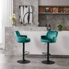 Chic Green Adjustable Bar Stools - Perfect for Kitchen or Pub