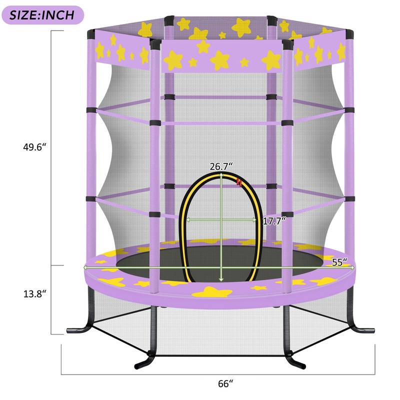 JumpSafe Kids Trampoline - Fun & Secure Playtime!