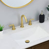 Brushed Gold Double Handle Bathroom Faucet Set