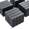 Outdoor Grey Deck Tiles - Durable Interlocking Patio Solution
