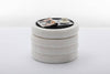Elegant Ivory Storage Ottoman