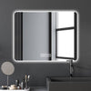 Glow & Go Bathroom Mirror: Dual LED Light, Anti-Fog Magic, Dimmable Delight!