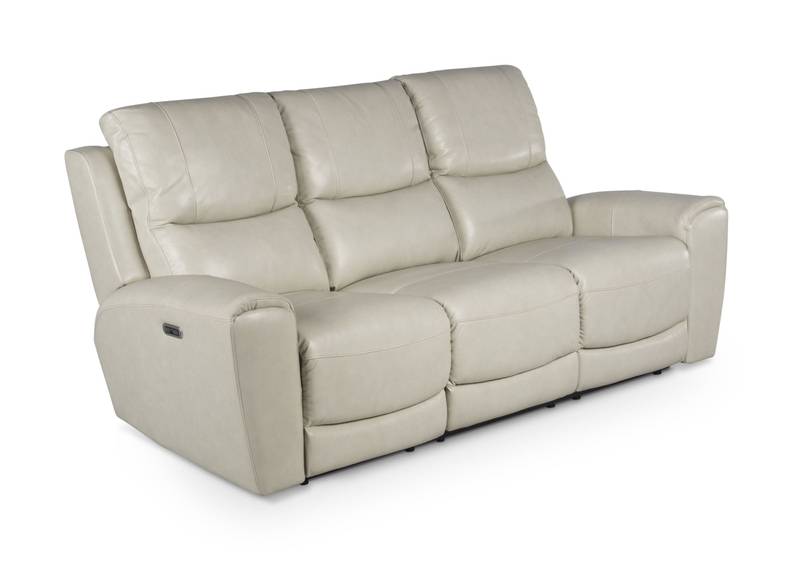 Comfy Leather Loveseat with Charging and Storage
