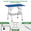 Foldable Dog Grooming Table with Adjustable Arm & Storage Tray
