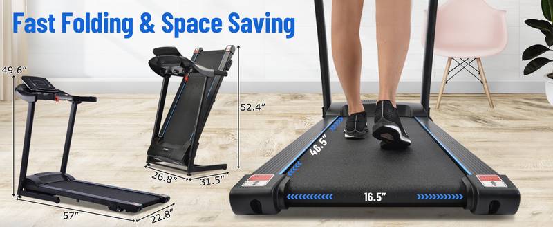 Ultimate Home Treadmill with Speakers and Adjustable Incline