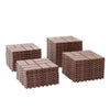 Outdoor Deck Tiles - Easy Interlocking Patio Flooring in Brown