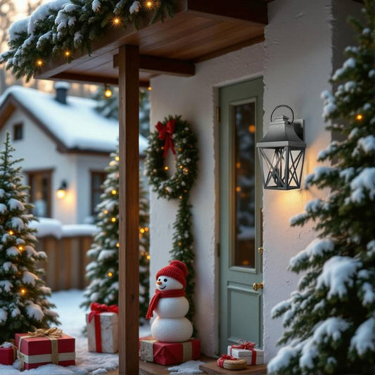 Stylish Waterproof Outdoor Wall Lights - Set of Two