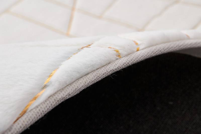 Gilded Chic Faux Fur Rug