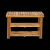 Natural Acacia Shoe Rack Bench - Stylish Entryway Organizer