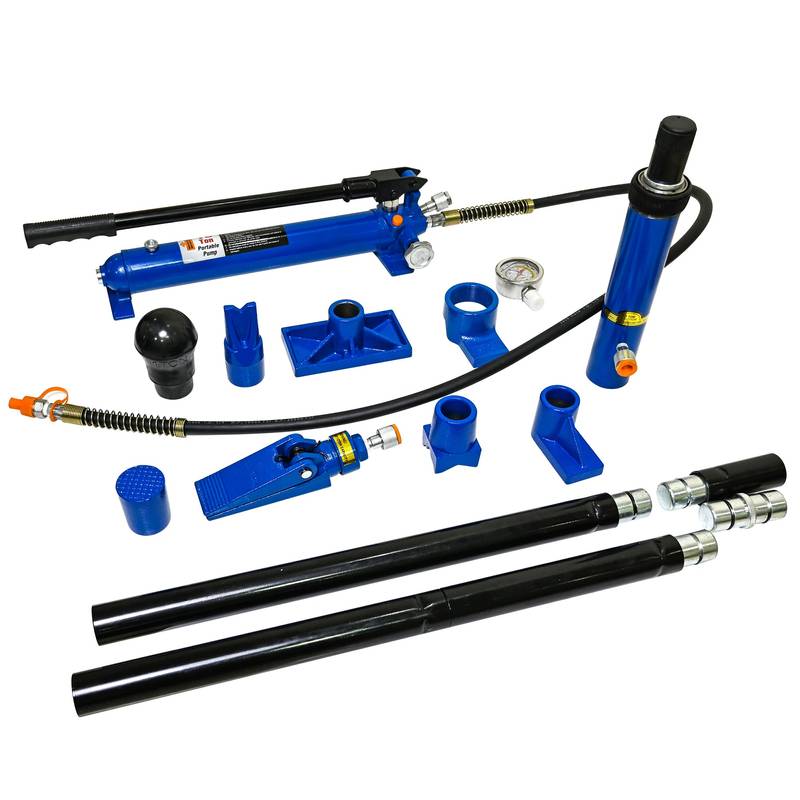 Portable Power: Hydraulic Gear in Bold Black & Blue