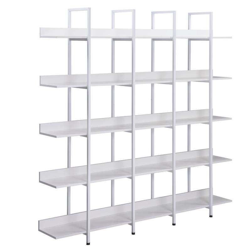 Vintage Industrial 5-Tier Bookshelf