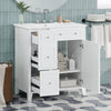 Chic Bathroom Vanity with Ceramic Sink & Smart Storage
