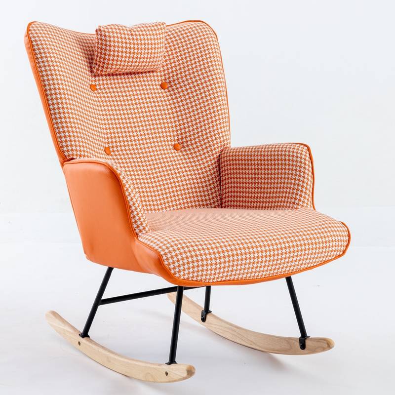 Cozy Houndstooth Rocker