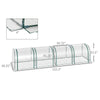 Outsunny Portable Mini Greenhouse Tunnels with Roll-Up Doors