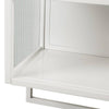 Stylish Glass Door Storage Cabinet with Towel Rack