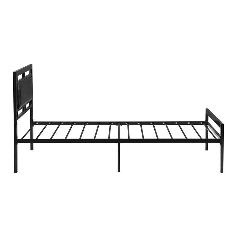 Sleek Black Twin Metal Bed Frame
