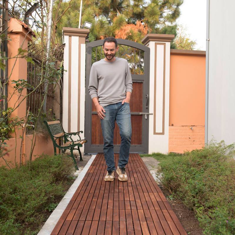 Acacia Interlocking Deck Tiles - Stylish Outdoor Flooring