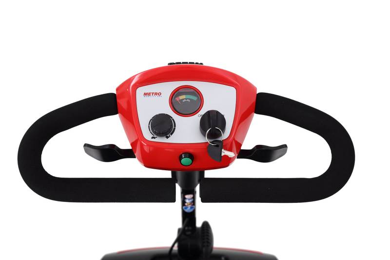 Sleek Red Mobility Scooter