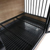 Stylish Double Dog Crate with Tray