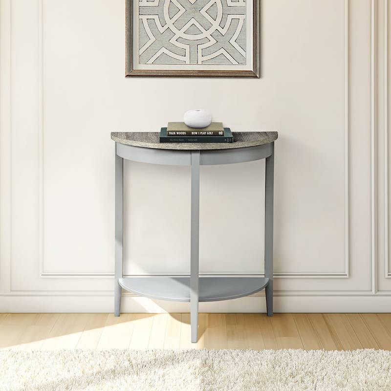 Gray Oak Justino Console Table