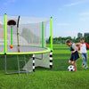 Jump and Score Trampoline Fun with Basketball Hoop and Soccer Goal