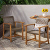 Hampton Wood & Wicker Dining Duo