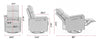 Cozy Beige Swivel Rocker Glider Chair
