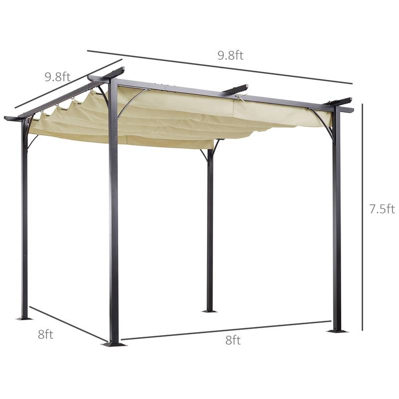 Sunny Retreat Adjustable Pergola Canopy - Stylish Outdoor Shade for Your Backyard
