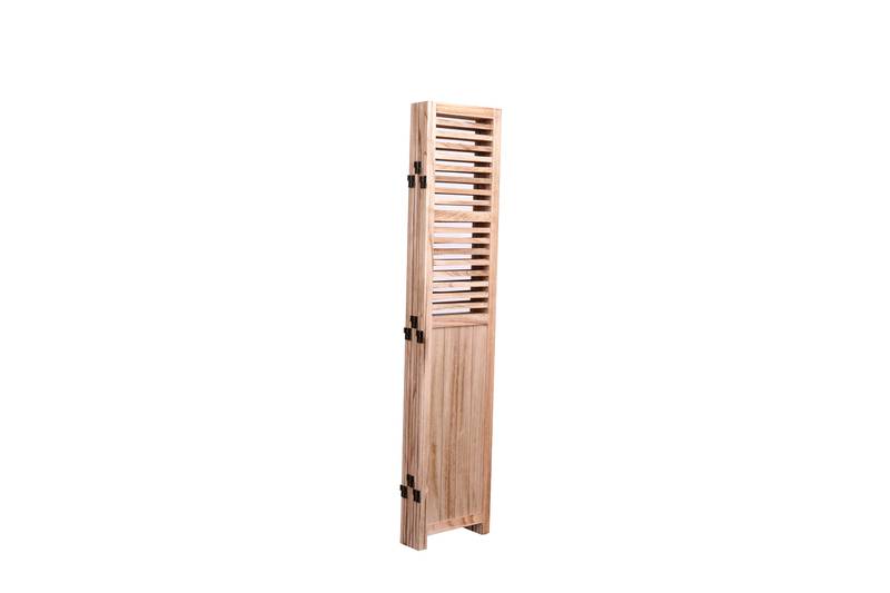Natural Wood Folding Room Divider