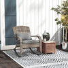 Cozy Wicker Rocking Chair for Outdoor Relaxation