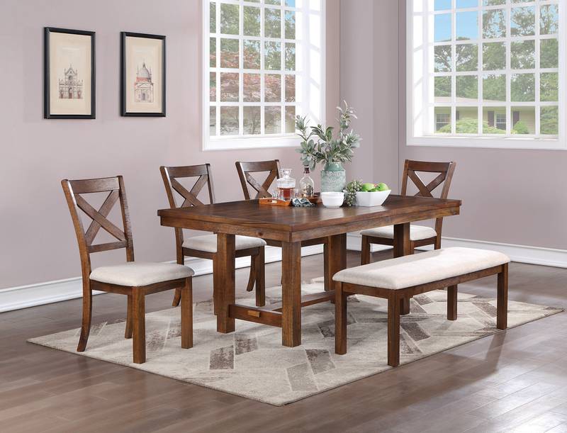 Natural Wood Bench - Stylish Seating for Your Kitchen or Dining Room