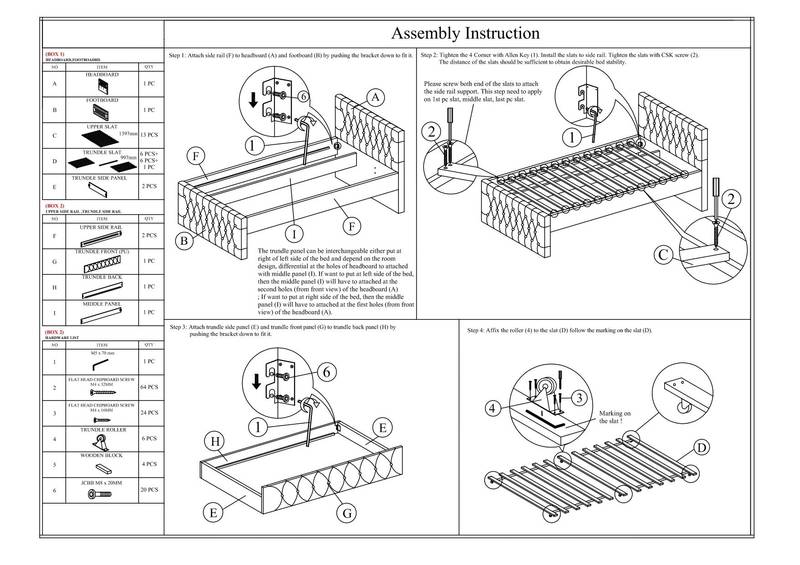 Cozy Tufted Twin Bed with Trundle in Light Brown Burlap