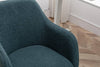 Chic Green Teddy Swivel Chair with Gold Legs