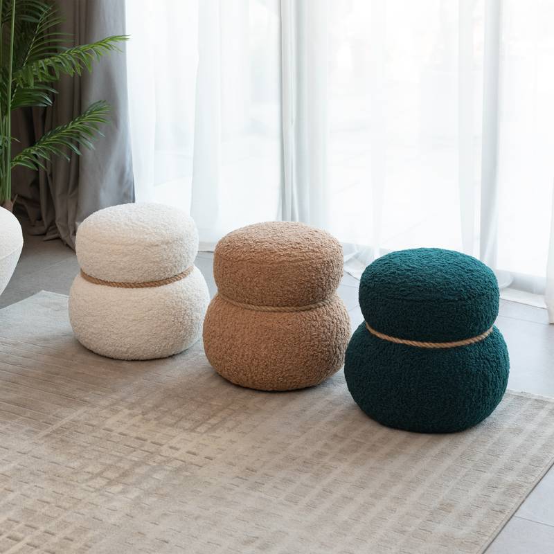 Snowman Plush Stool - Playful & Cute Seating for Any Space