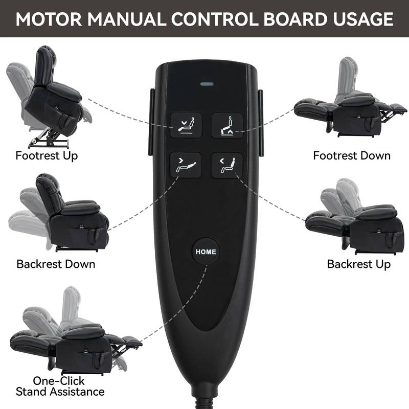 Ultimate Comfort Leather Recliner with Massage & Heat