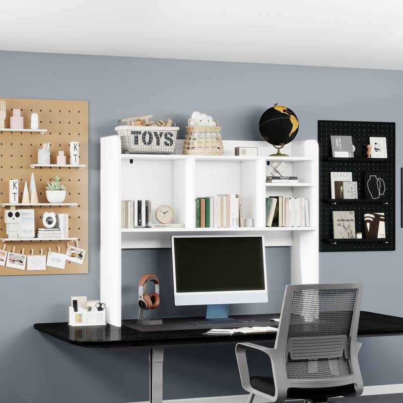 Stylish Wood Desktop Organizer with Five Shelves