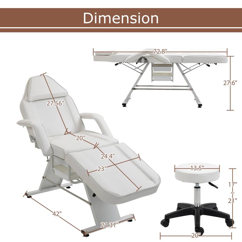 Relax & Revive Beauty Chair with Hydraulic Stool