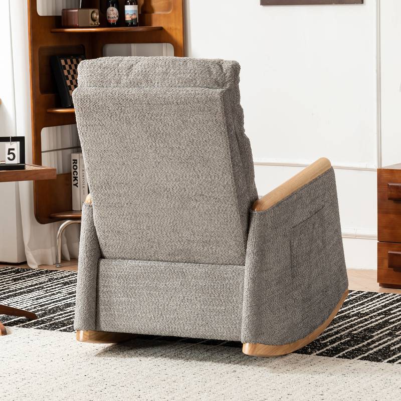 Cozy Accent Rocking Chair with Footrest