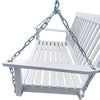Cozy Hanging Porch Swing with Armrests